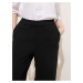 Nohavice z čistej bavlny so širokými nohavicami Marks & Spencer čierna