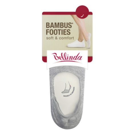 Bambusové veľmi nízke dámske ponožky BAMBUS FOOTIES SOCKS - BELLINDA - sivé