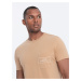 Ombre Men's cotton t-shirt with pocket print