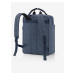 Tmavo modrý pánsky batoh Reisenthel Allday Backpack M Herringbone Dark Blue