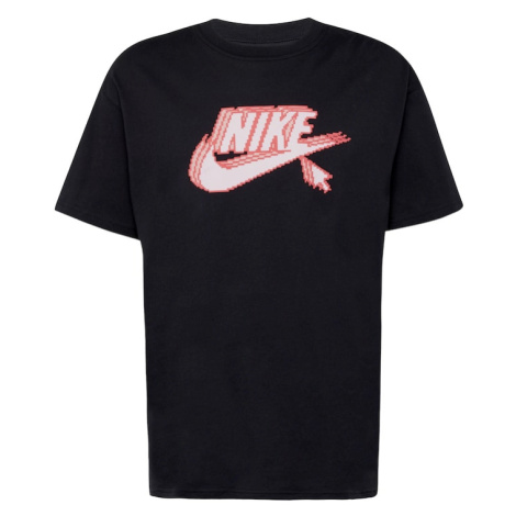 Nike Sportswear Tričko 'Futura'  ružová / čierna / biela