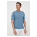 Bavlnené tričko Sisley jednofarebné