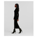 Šaty Karl Lagerfeld Ls Knit Dress Čierna