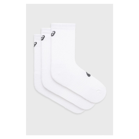Ponožky Asics (3-pack) dámske, biela farba