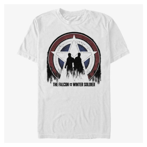 Queens Marvel The Falcon and the Winter Soldier - Silhouette Shield Unisex T-Shirt