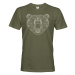 Pánské tričko s medveďom - pre milovníkov zvierat