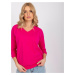 Fuchsiová basic blúzka Olivia -RV-BZ-7542.41X-fuchsia pink