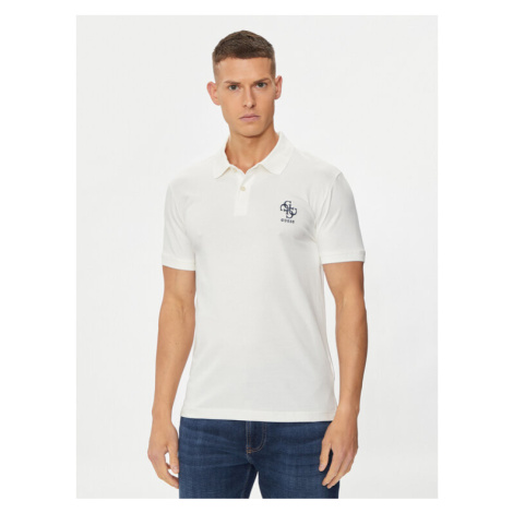 Guess Polokošeľa M4YP66 J1314 Écru Slim Fit