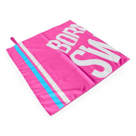 Uterák borntoswim microfibre towel big logo ružová