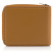 PEŇAŽENKA GANT LEATHER ZIP WALLET CINNAMON BROWN