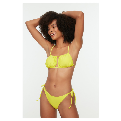 Trendyol Yellow Tied Bikini Set