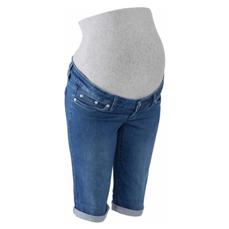 Tehotenské džínsové bermudy bonprix