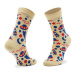 Happy Socks Súprava 3 párov vysokých detských ponožiek XKAST08-2200 Farebná