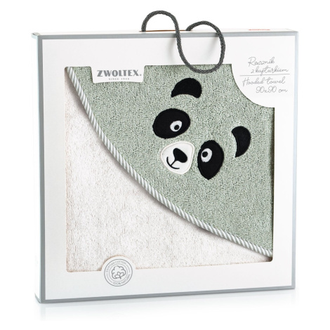 Zwoltex Unisex's Towel With Hood Panda