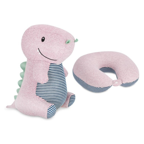 Spokey CUDDLY 2in1 Children's travel vankúšik and plush toy in one, hippo