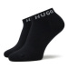 Hugo Súprava 3 párov vysokých dámskych ponožiek 3p As Uni Cc W 50483111 Čierna