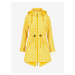 Žltý dámsky vzorovaný softshellový kabát Blutsgeschwister