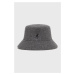 Vlnený klobúk Kangol K3191ST.FL034-FL034, šedá farba, vlnený