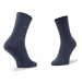 Tommy Hilfiger Súprava 2 párov vysokých dámskych ponožiek 100001493 Tmavomodrá