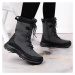 Dámske 2105 nepremokavé snehové topánky - DK tm.šedá-černá
