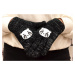 Detské čierne rukavice TORRIE PANDA