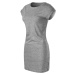 Malfini Freedom Dámske bavlnené šaty 178 tmavo šedý melír
