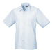 Premier Workwear Pánska košeľa s krátkym rukávom PR202 Light Blue -ca. Pantone 2708