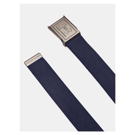 Tmavomodrý obojstranný opasok Under Armour M Stretch Webbing Belt