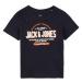 Jack & Jones Junior Tričko  námornícka modrá / oranžová / biela