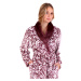 Dámsky župan Flora 2556 4803 mauve wine - Vestis XXL