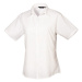 Premier Workwear Dámska košeľa s krátkym rukávom PR302 White