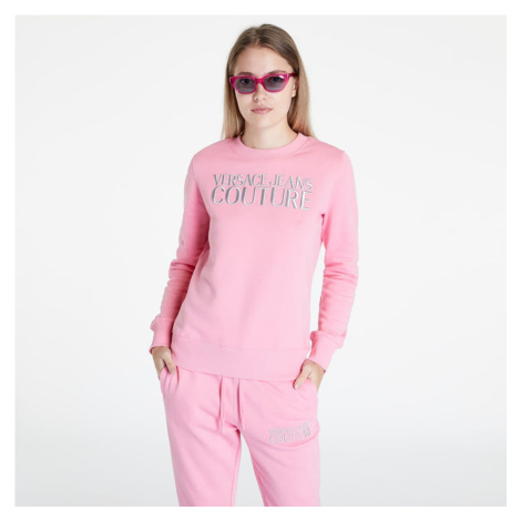 Versace Jeans Couture R Logo Embro Sweatshirts Rose/ Silver