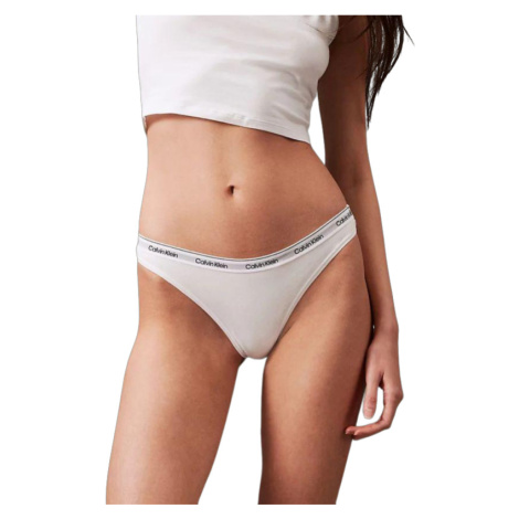 CALVIN KLEIN-THONG (LOW-RISE)-WHITE Biela