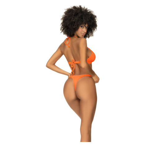 Oranžové bikiny s vysokým vykrojením 67059