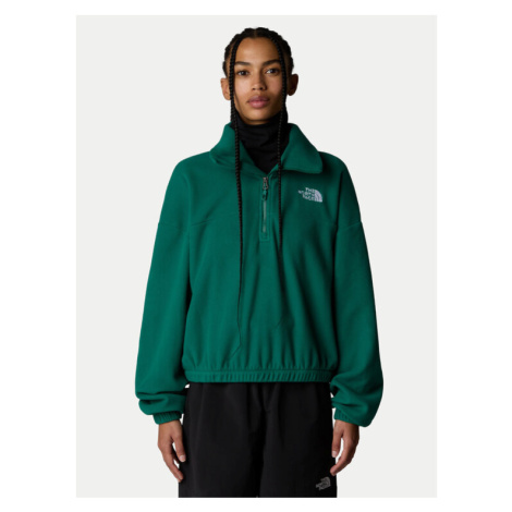 The North Face Fleecová mikina Glacier NF0A89J9 Zelená Regular Fit