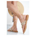 Hnedo-béžové šnurovacie sandále Lolita