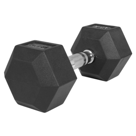 Gorilla Sports Hexagon jednoruční činka pogumovaná, 12,5 kg 76728