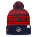 Washington Capitals zimná čiapka Authentic Pro Rink Heathered Cuffed Pom Knit