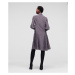Šaty Karl Lagerfeld Kl Monogram Silk Dress Čierna