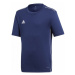 adidas CORE18 JSY Y Juniorský futbalový dres, tmavo modrá, veľkosť