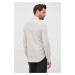 Ľanová košeľa Calvin Klein pánska, regular, s klasickým golierom, K10K108664