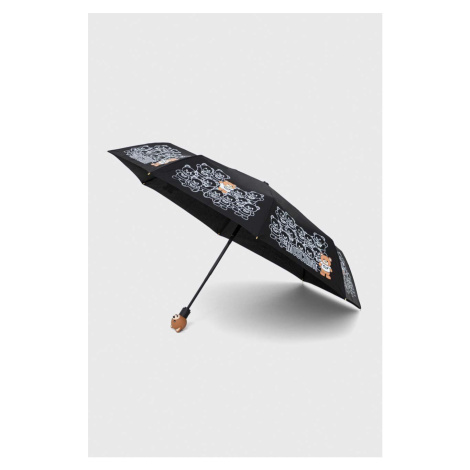 Dáždnik Moschino čierna farba, 8422