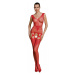 Passion ECO BS014 red - Bodystocking Farba: Červená