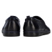 Pánske topánky z perforovanej kože s gumičkami 96-M-515-N