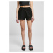 Women's Crochet Lace Resort Shorts in Black