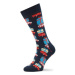 Happy Socks Ponožky Vysoké Unisex HSS01-6500 Tmavomodrá