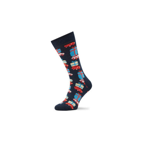 Happy Socks Ponožky Vysoké Unisex HSS01-6500 Tmavomodrá