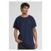 Men's Long Shaped Turnup T-Shirt - blue