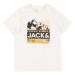 Jack & Jones Junior Tričko 'BOOSTER'  sivá / oranžová / čierna / biela