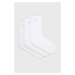 Ponožky Calvin Klein (3-pak) dámske, biela farba